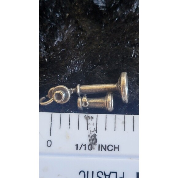 vintage silver charm balfour stamped sterling retro phone school attendance - Picture 4 of 5